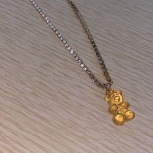 Orange gummy bear choker